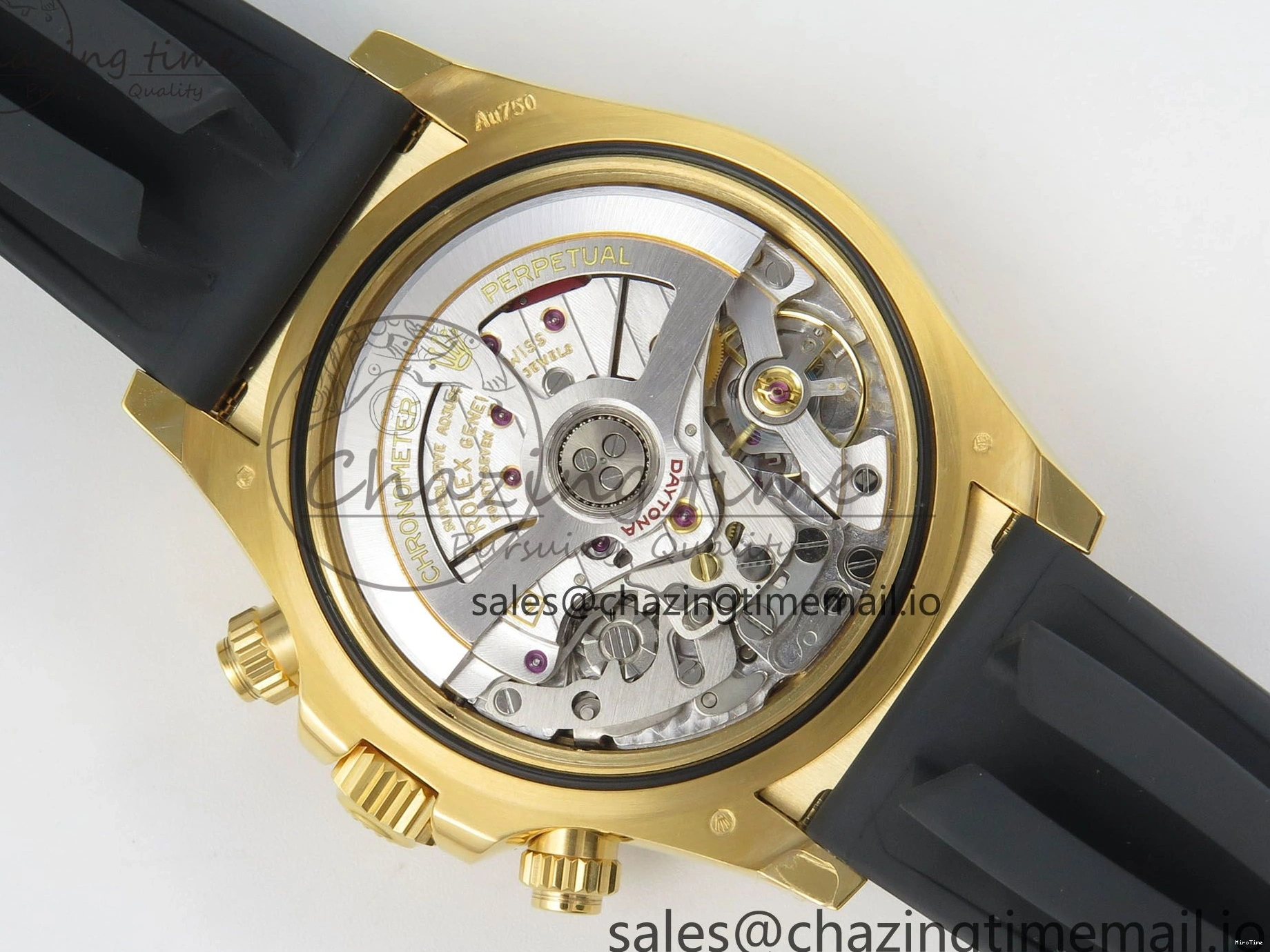 MiroTime 0524 Daytona 126518 VSF 1:1 Best Edition YG Black Dial on Oysterflex Strap VS4131 V2 (Weighted) Refined 329